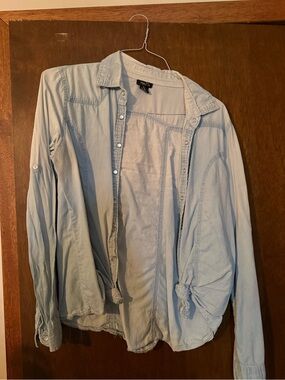 Light Blue Women’s Button-Up Shirt